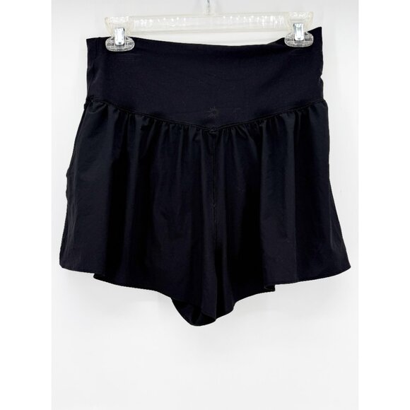 OFFLINE By Aerie Real Me Crossover Flowy Short in True Black Sz L - Picture 7 of 13
